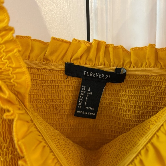 Yellow Crop Top - Picture 2 of 2